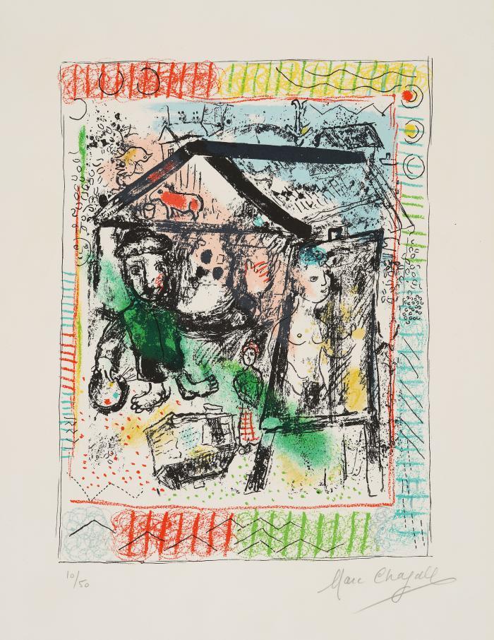 Le Peintre devant le Village II