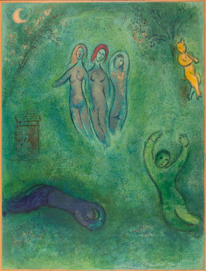 Daphnis' Traum und die drei Nymphen (Aus: Daphnis und Chloé)