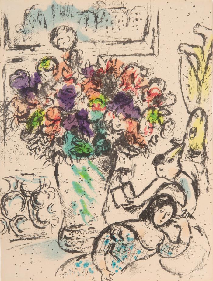 Die Anemonen (Aus: Chagall Lithograph, Band IV)