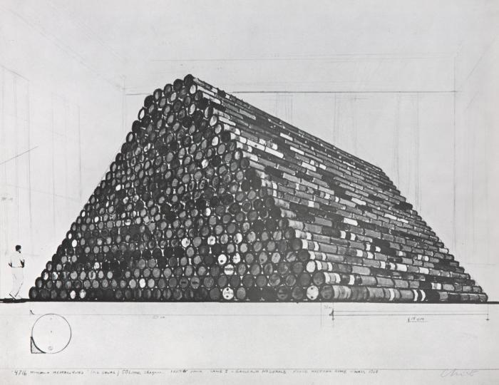 4716 Tonneaux Métalliques, Project for Galleria Nazionale d'Arte Moderna, Rome