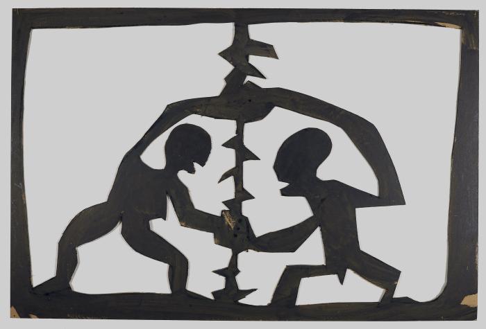 Der Fensterschnitt von Bi-Ba-Butze D'Dorf Oberbilk (Heinrich Heine. Ein Wintermärchen)