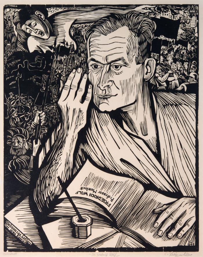 Bildnis Carl Sternheim 1925 / Der Schriftsteller Friedrich Wolf 1947