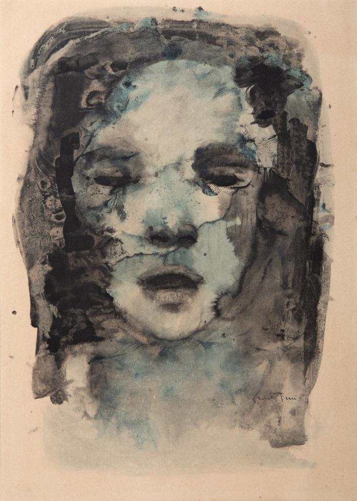 Weiblicher Kopf (en face)