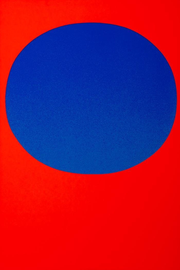 Ohne Titel (Aus: Modulation - Blauer Kreis auf Leuchtrot)