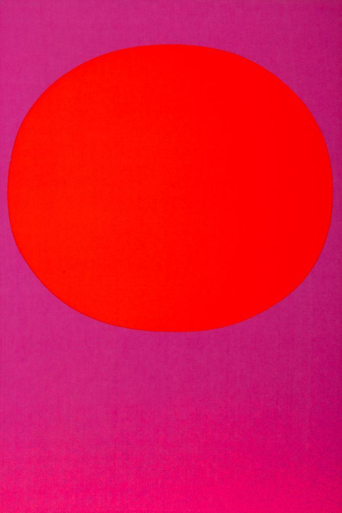 Ohne Titel (Aus: Modulation - Leuchtroter Kreis auf Violett)