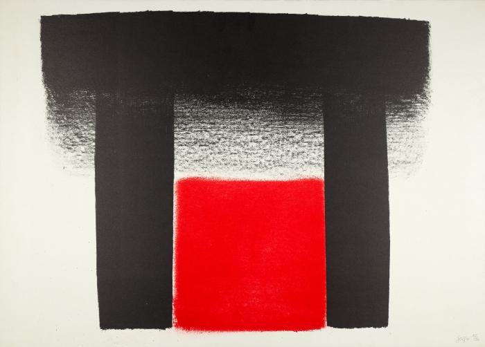 Rot zwischen Schwarz