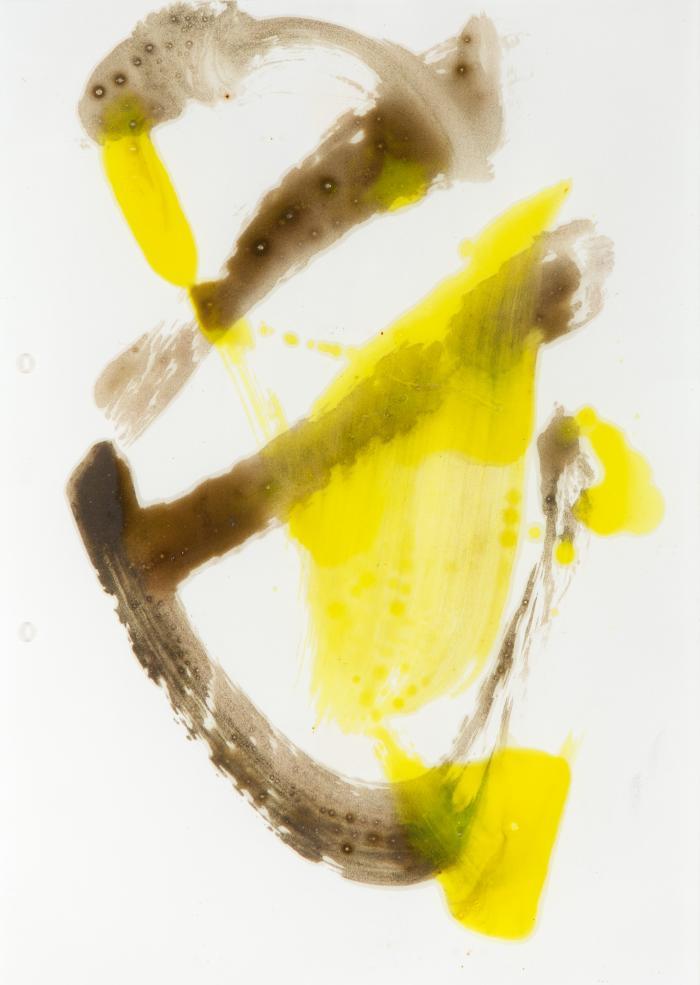 Ohne Titel (Gelb/Braun)