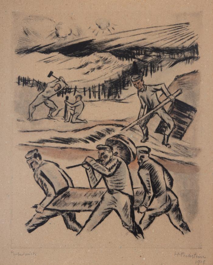 Somme 1916 VII (Soldaten beim Schanzen)