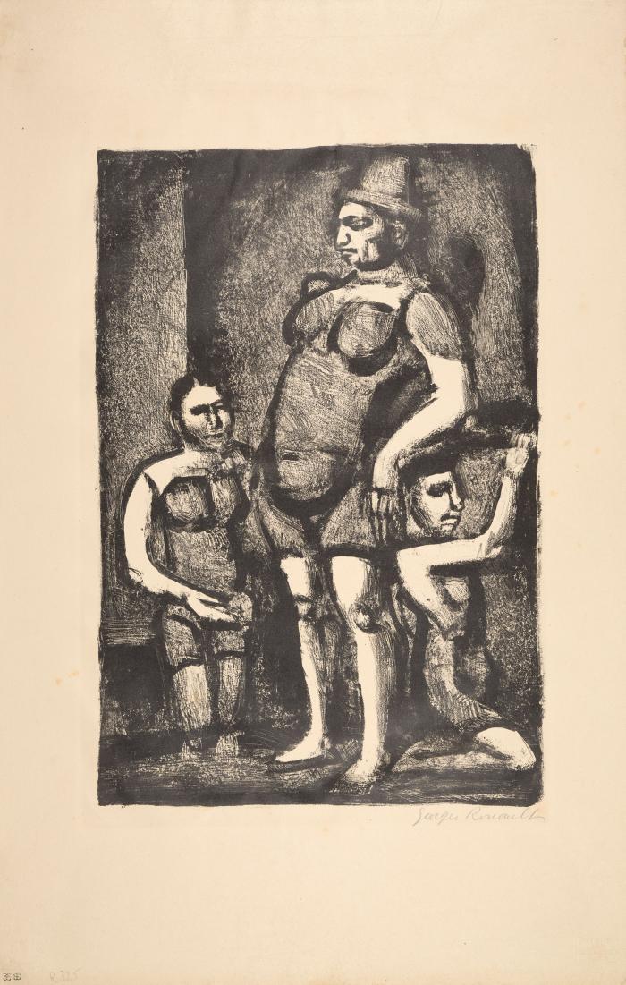 Clownesse / Écuyère assise (aus: Saltimbanques)