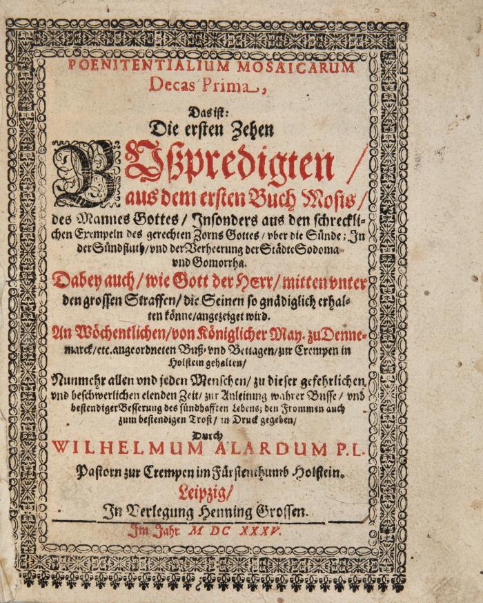 Sammelband mit 4 Predigtsammlungen.1612-1635.