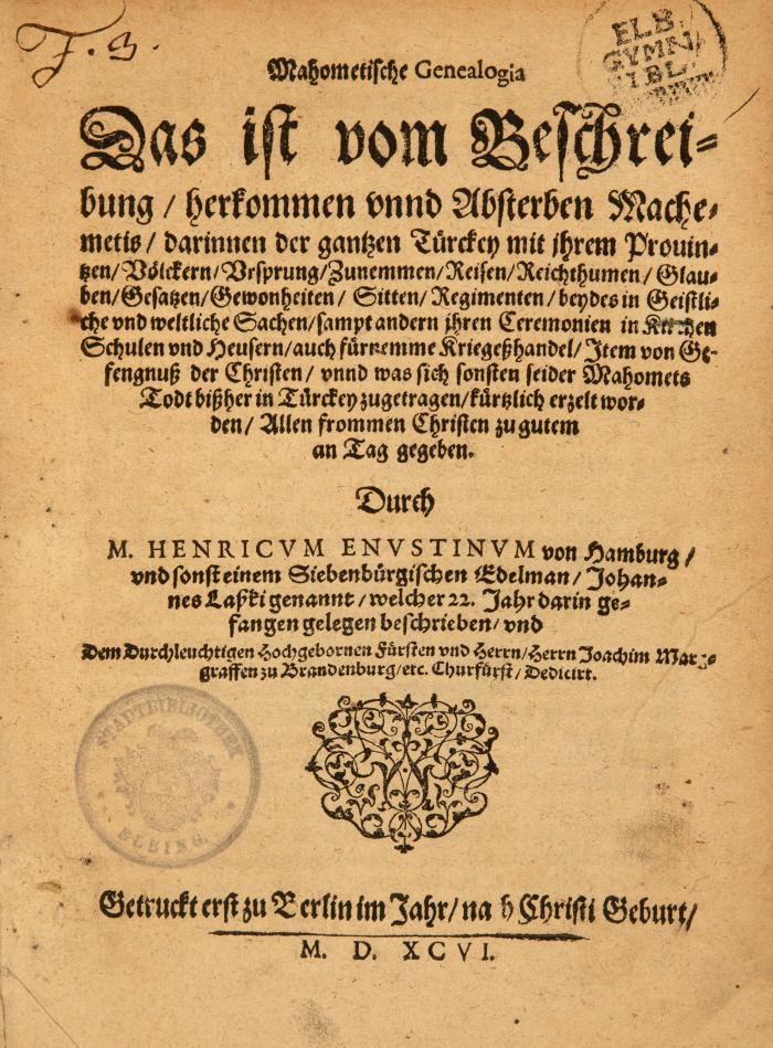 Turcica. Sammelband mit 4 Schriften.