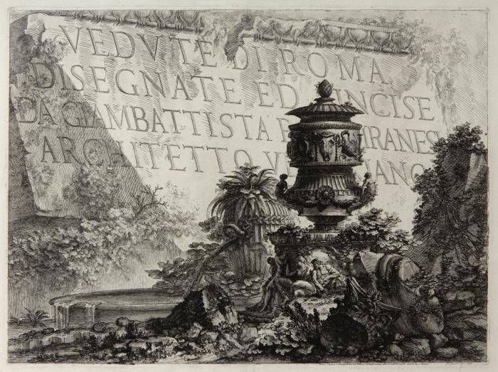 Vedute di Roma, Titelblatt