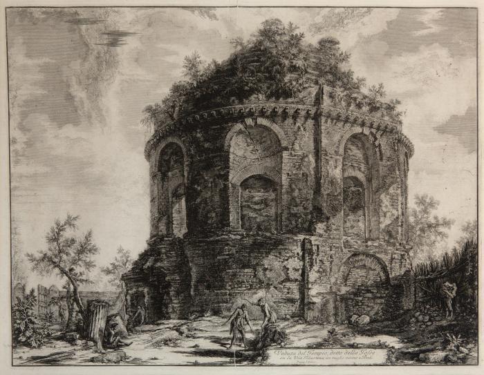 Veduta del Tempio, detto della Tosse