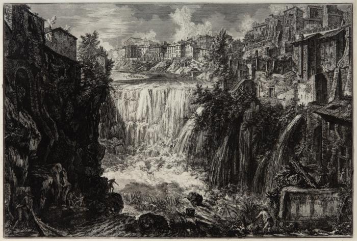 Veduta della Cascata di Tivoli