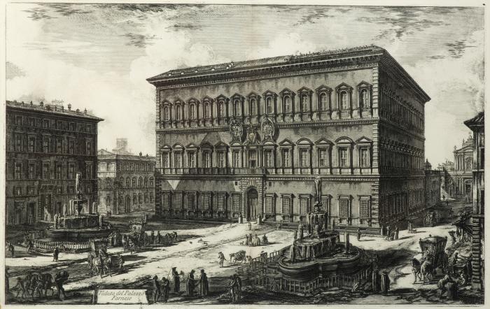 Veduta del Palazzo Farnese
