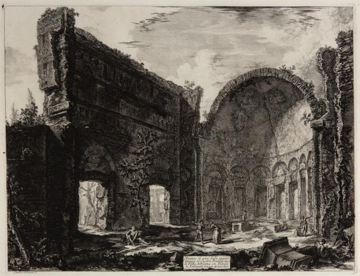 Avanzi di una Sala appartenente al Castro Pretorio nella Villa Adriana in Tivoli