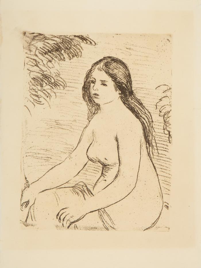 Femme nue assise