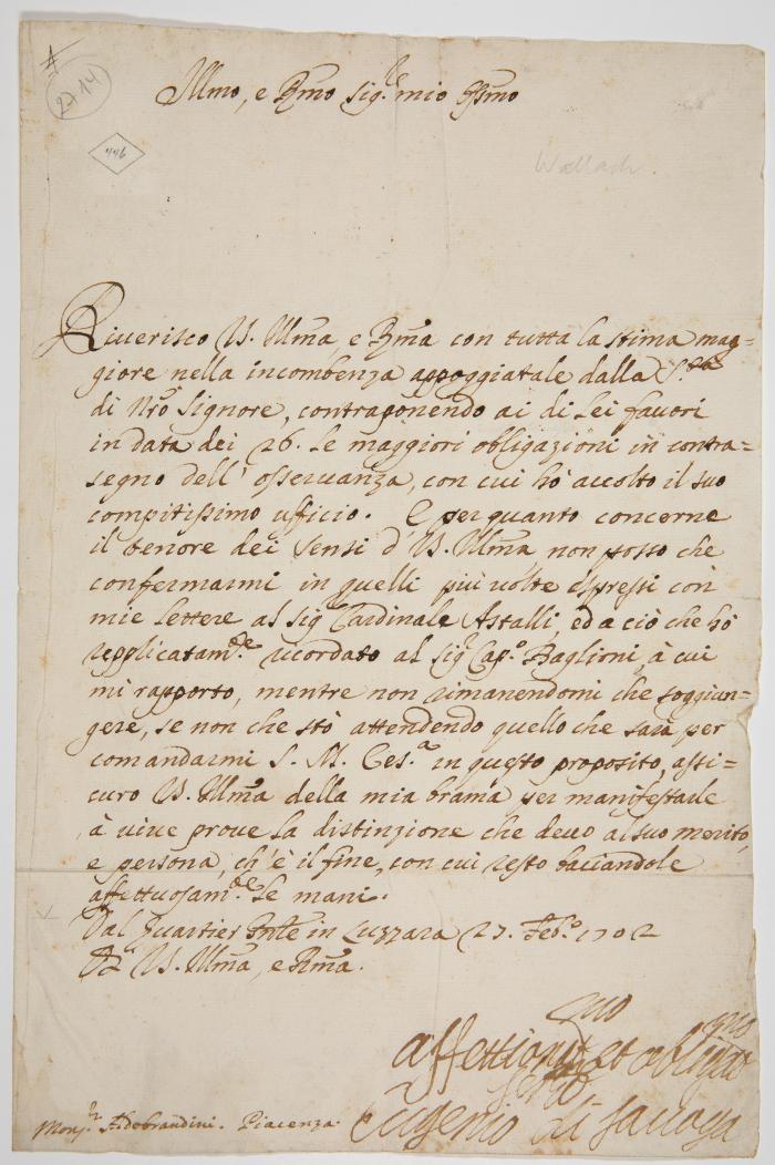 EUGEN FRANZ, PRINZ VON SAVOYEN-CARIGNAN (1663 Paris - 1736 Wien)
Feldherr und Staatsmann der Habsburgermonarchie.