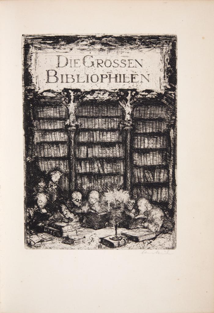 Die grossen Bibliophilen. Geschichte der Büchersammler und ihrer Sammlungen. 3 Bde. in 2 (Text, Tafeln und Anmerkungen).