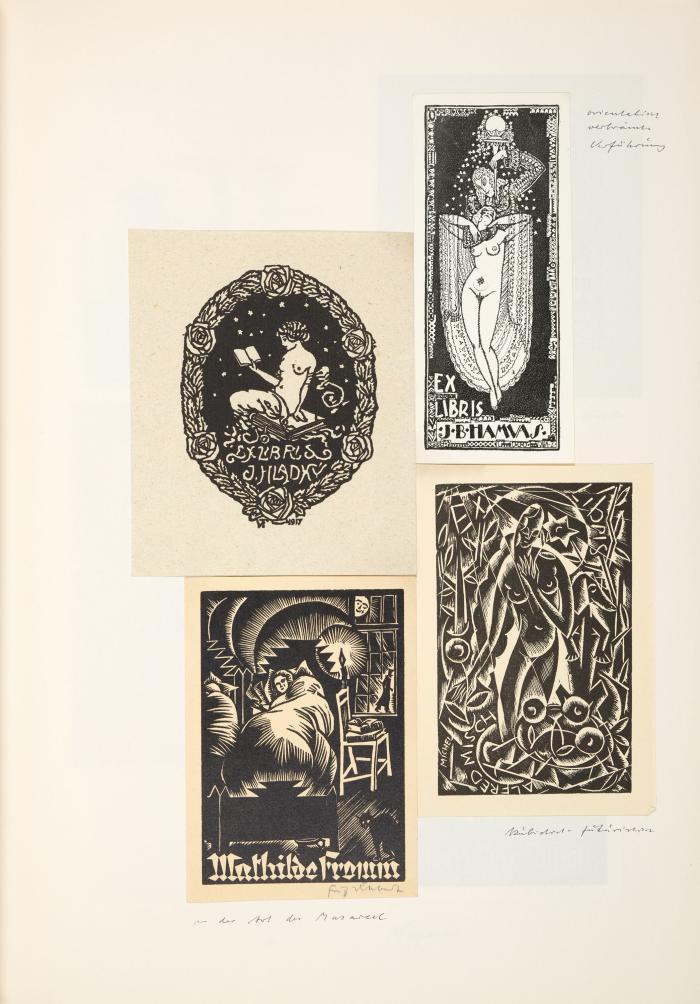 Exlibris. - Private Exlibris-Sammlung. 3 Bde. O. O., ca. 1958.