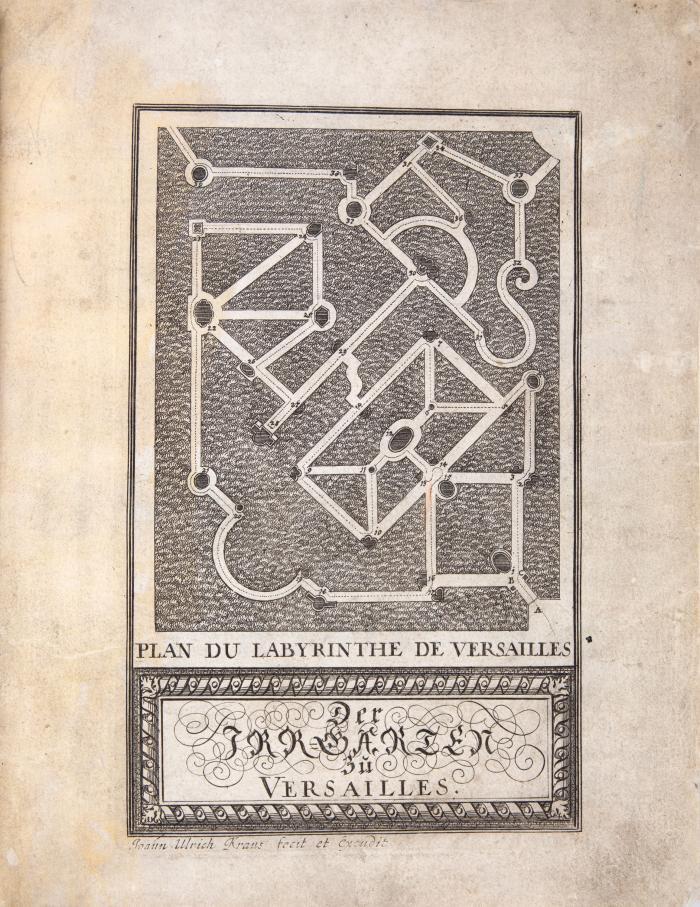 Labyrinte de Versailles. / Der Irr-Garte [sic!] zu Versailles.