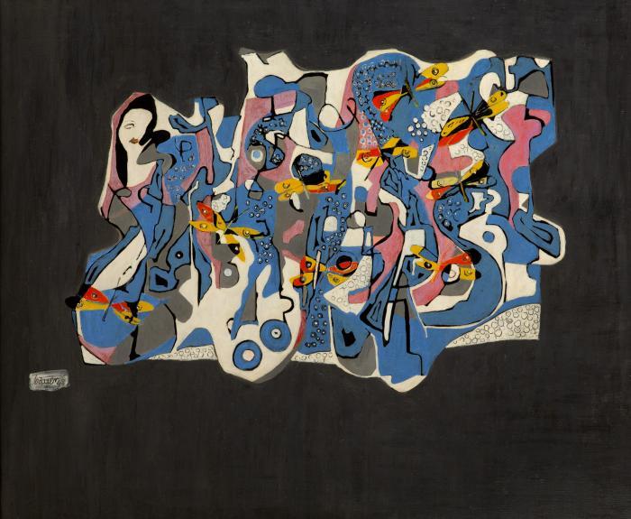 Femme aux papillons