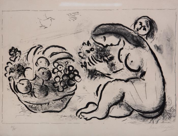 Nu à la Corbeille de Fruits (Akt mit Früchtekorb)