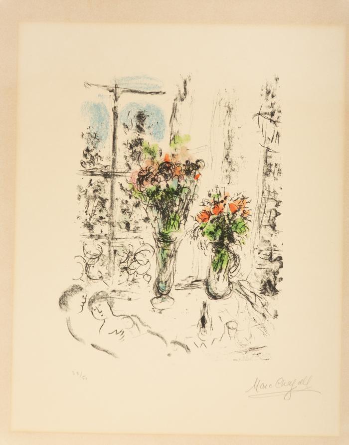 Couple aux deux bouquets