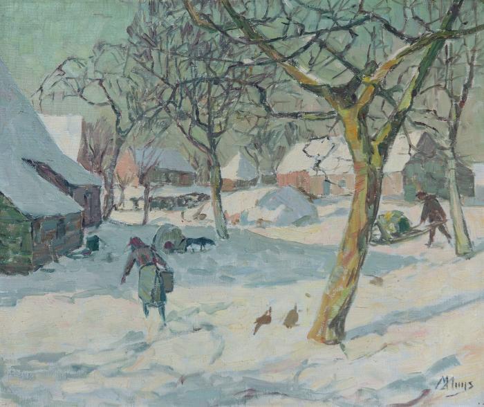 Boerenhof im Winter