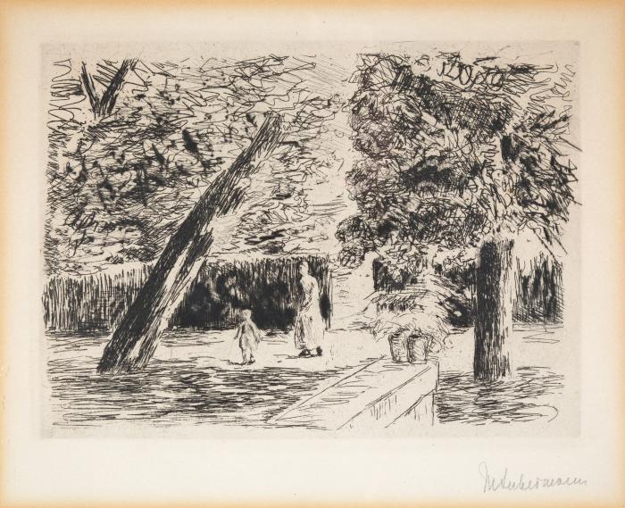 Die Gartenterrasse (Der Gehversuch)