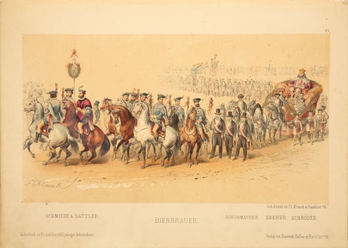 Schiller. - Gedenk-Buch zu Friedrich von Schiller's hundertjähriger Geburtsfeier, begangen in Frankfurt am Main den 10. November 1859. Eine Festgabe.