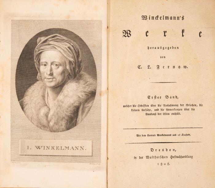 Werke. Hrsg. v. C. L. Fernow. Ab Band III  hrsg. v. Heinr. Meyer und Joh. Schulze; Band VIII bearb. v. C. G. Siebelis. 8 Teile in 9 Bden (Teil 6 in 2 Bden).
