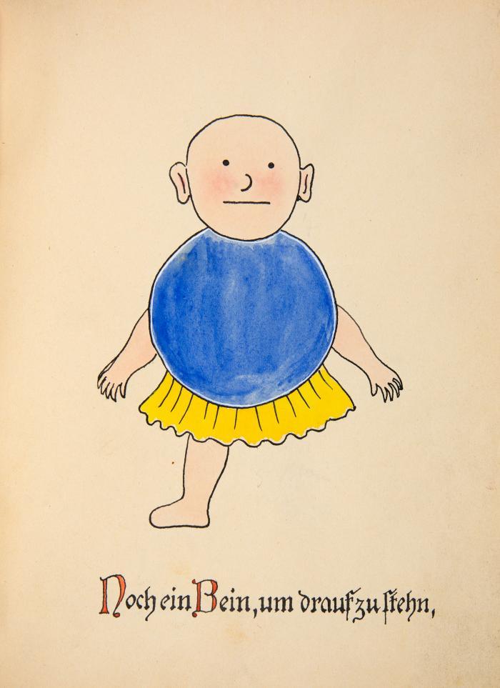 Wie der Pumpelmann entstanden ist. Handgeschriebenes und gemaltes Kinderbuch.