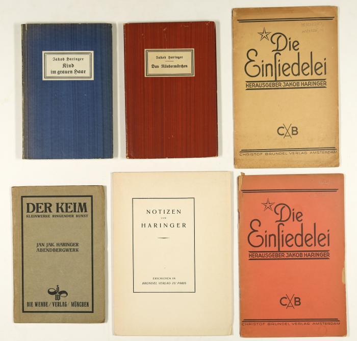 Haringer, Jakob. 9 Schriften.1920 -1946.