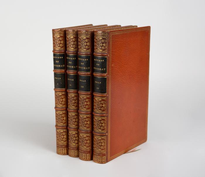 Rousseau, Jean-Jacques: Émile, ou l'eduction. 4 Bde.