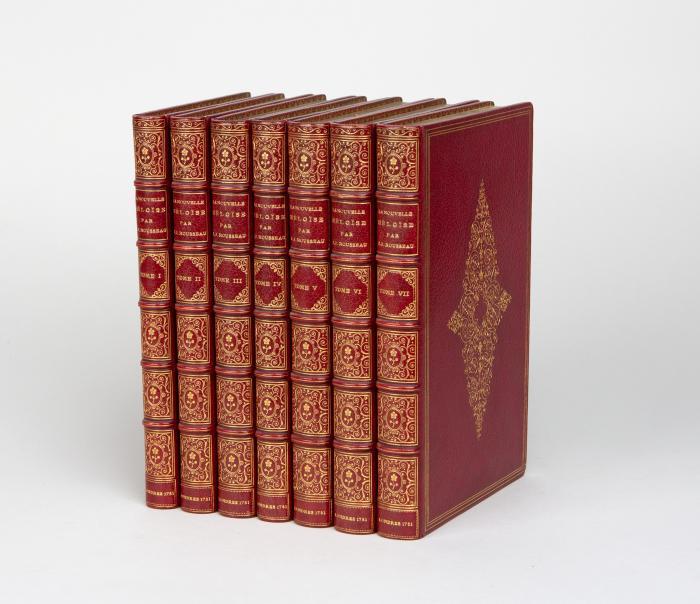 Rousseau, Jean-Jacques: La nouvelle Héloise ou Lettres de deux amans, habitans d'une petite ville aux pied des Alpes. 7 Bände.