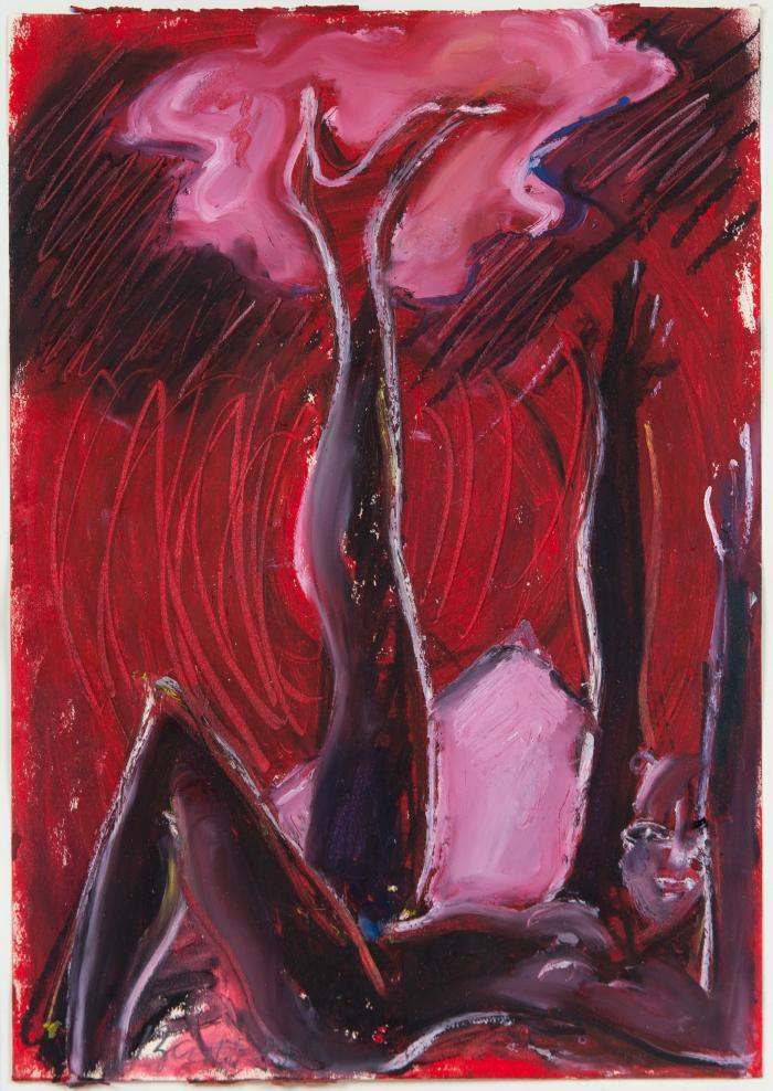 Ohne Titel (Liegende mit gestrecktem Bein)