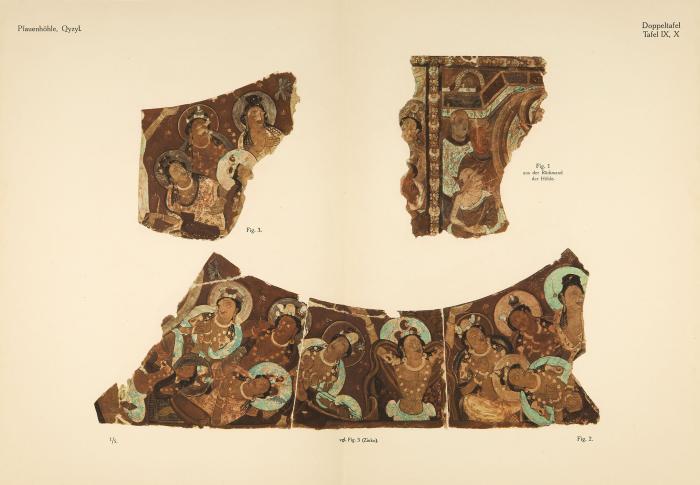 Alt-Kutscha, archäologische und religionsgeschichtliche Forschungen an Tempera-Gemälden aus Buddhistischen Höhlen der ersten acht Jahrhunderte nach Christi Geburt. Textband und Tafelteil..