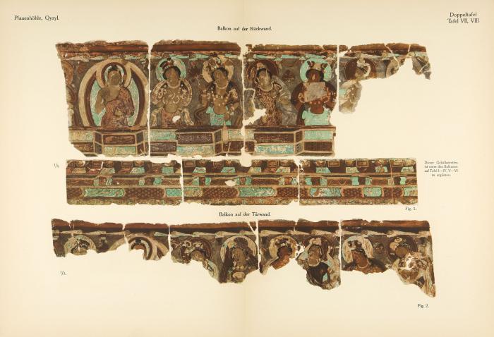 Alt-Kutscha, archäologische und religionsgeschichtliche Forschungen an Tempera-Gemälden aus Buddhistischen Höhlen der ersten acht Jahrhunderte nach Christi Geburt. Textband und Tafelteil.