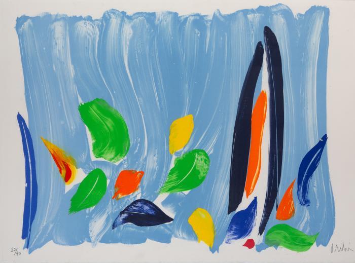 Ohne Titel (Paysage bleu)