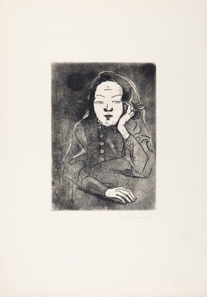 Mädchen am Tisch (Sonia Gramatté)