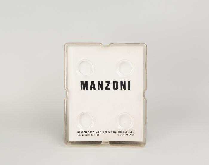 Kassettenkatalog zur Ausstellung MANZONI: 25.11.1969–4.1.1970, Städtisches Museum Mönchengladbach