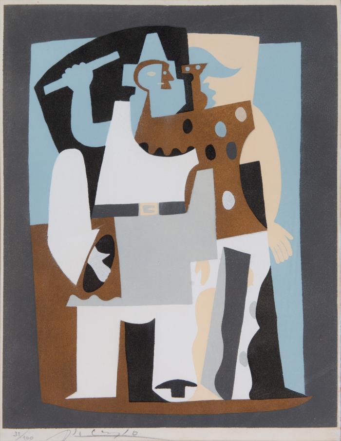 Pierrot et Arlequin (Aus: Dix Pochoirs)