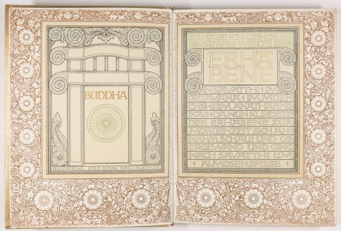 MARCUS BEHMER
BUDDHA: Auswahl aus dem Palikanon. Übertr. v. P. Dahlke. Berlin: Otto von Holten für Brandussche Verlagsbuchhandlung 1920-22.