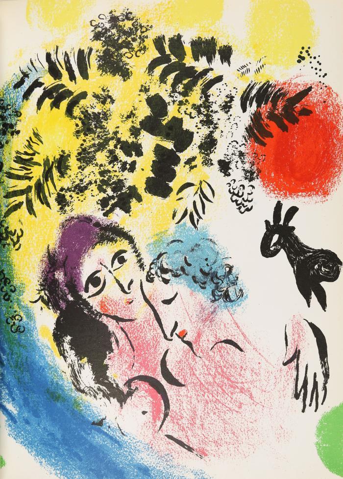MARC CHAGALL
JULIEN CAIN, FERNAND MOURLOT u. CHARLES SORLIER: Chagall Lithograph. Bände I-IV (von VI) [deutsche Ausgabe I-II, französische Ausgabe III-IV].