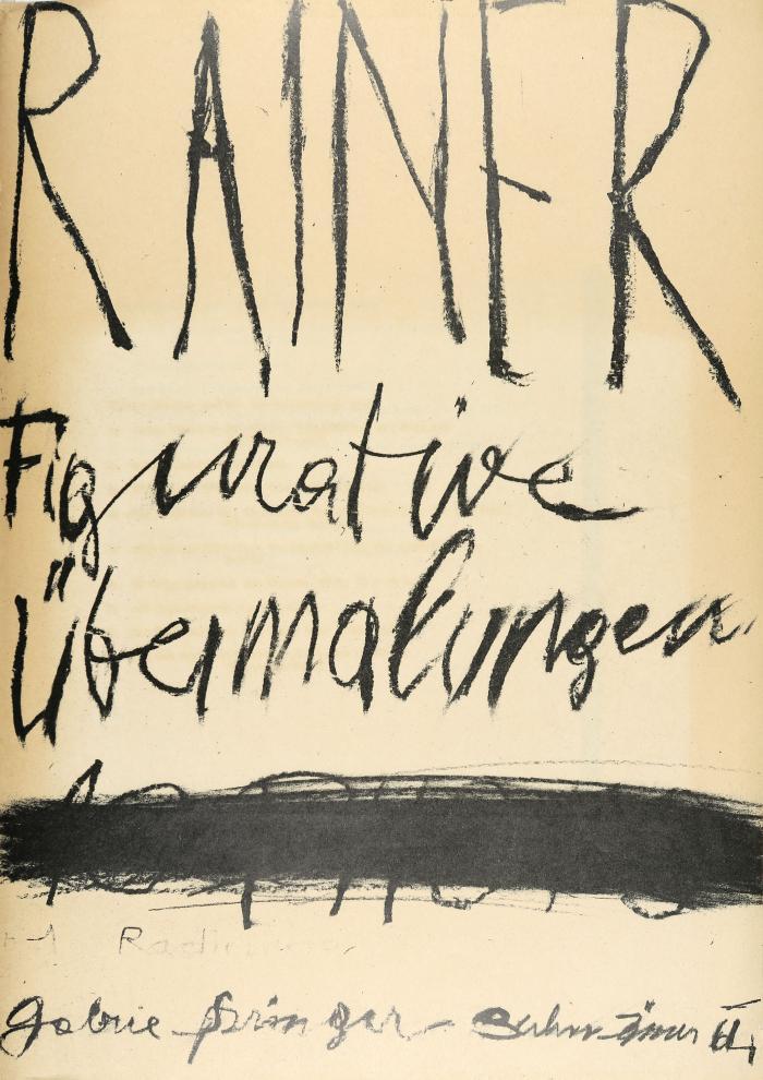 ARNULF RAINER
Figurative Übermalungen (Mappe).