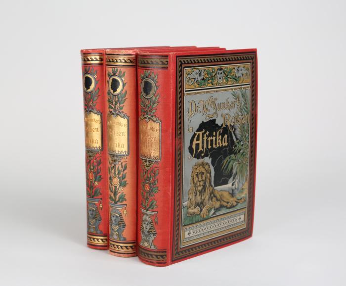 Junker, Wilhelm: Reisen in Afrika 1875-1886. Nach seinen Tagebüchern unter Mitwirkung von R. Buchta hrsg. 3 Bde.
