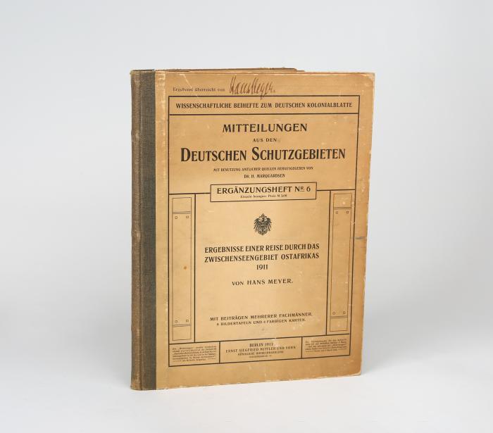 Ergebnisse einer Reise durch das Zwischenseengebiet Ostafrikas 1911.