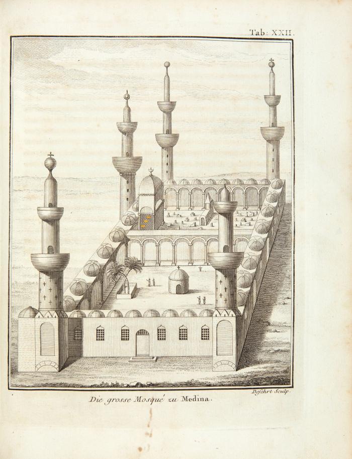 Beschreibung von Arabien. Aus eigenen Beobachtungen und im Lande selbst gesammleten Nachrichten. Kopenhagen: gedr. bei Möller für Breitkopf und Sohn 1772.