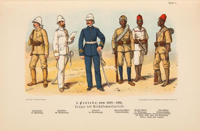 Nigmann, Ernst: Geschichte der Kaiserlichen Schutztruppe für Deutsch-Ostafrika.